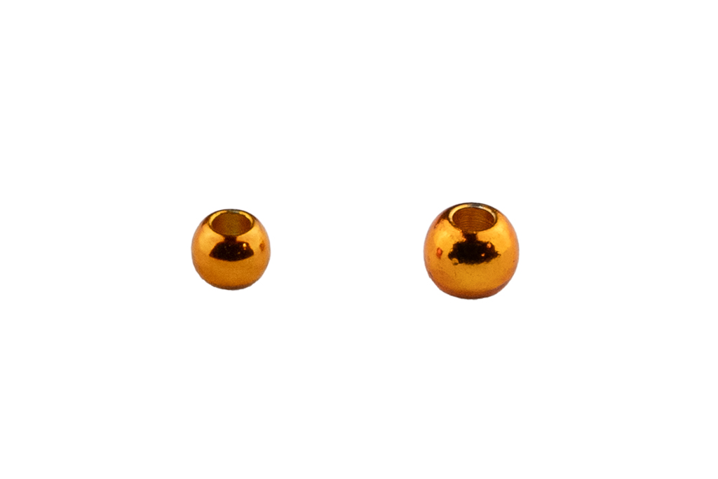 Future Fly Brass Beads 4mm Metallic Golden Orange